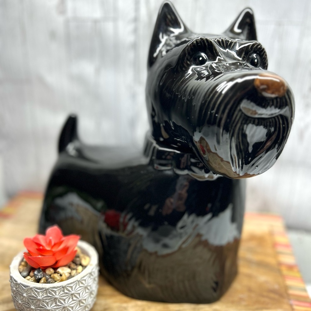 Vintage Metlox Pottery Black
Scotty Dog Scottie Dog Cookie Jar
Made in USA